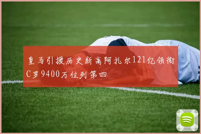 皇马引援历史新高阿扎尔121亿领衔C罗9400万位列第四